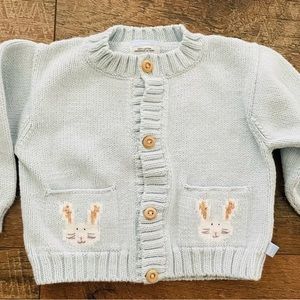 Bella Bliss appliqué cardigan sweater